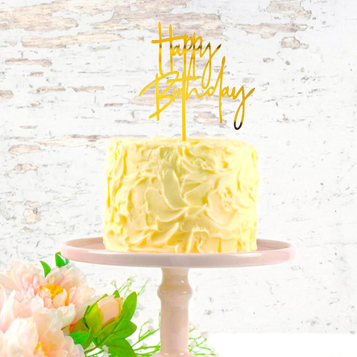1pcs Happy Birthday Cake Toppers, Acrylic Birthday Cake Topper for Birthday Party Cake
