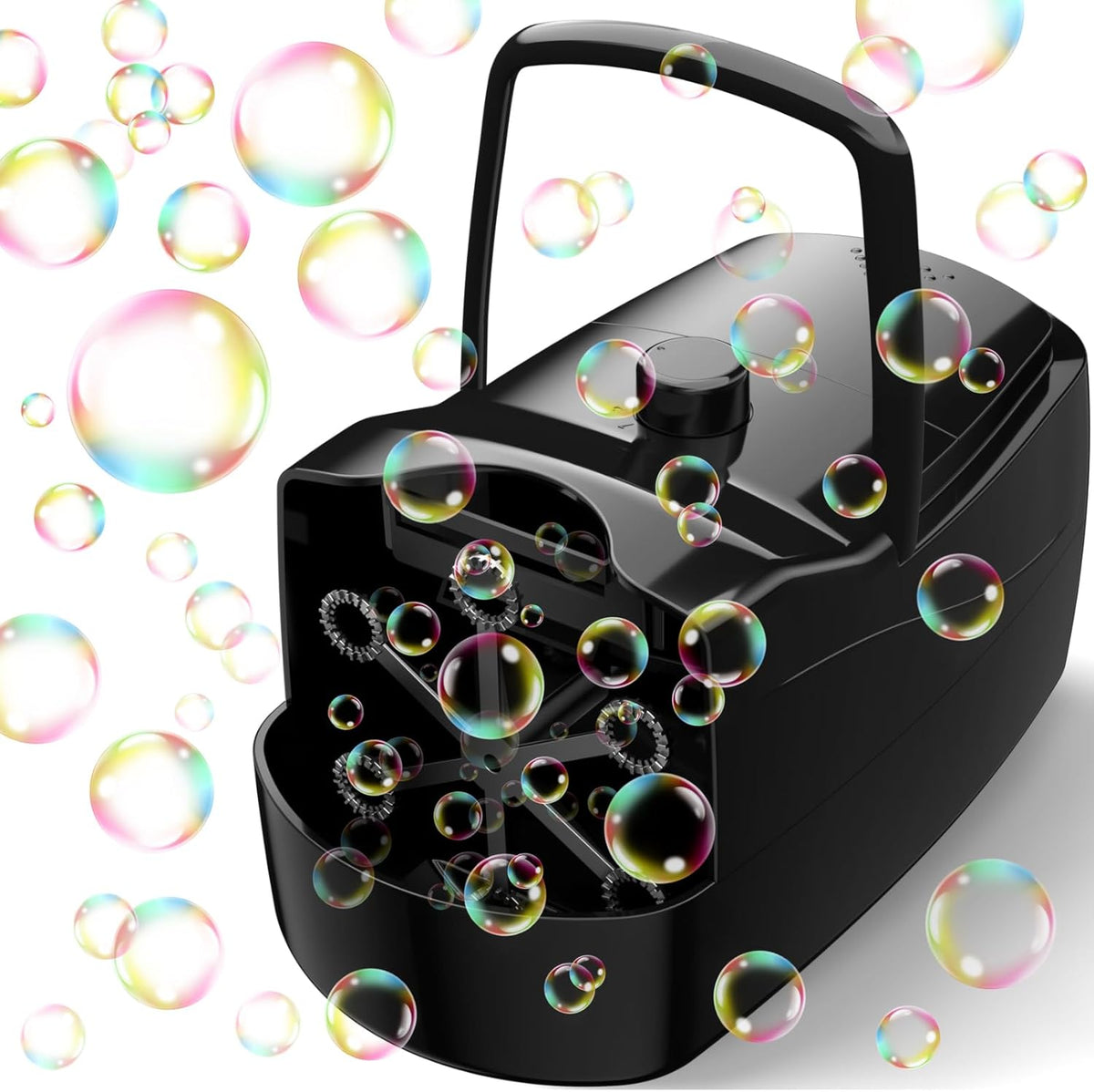 Bubble Machine, Automatic 18000+ Per Minute Big Bubbles Blower Maker for Kids Toddlers with 2