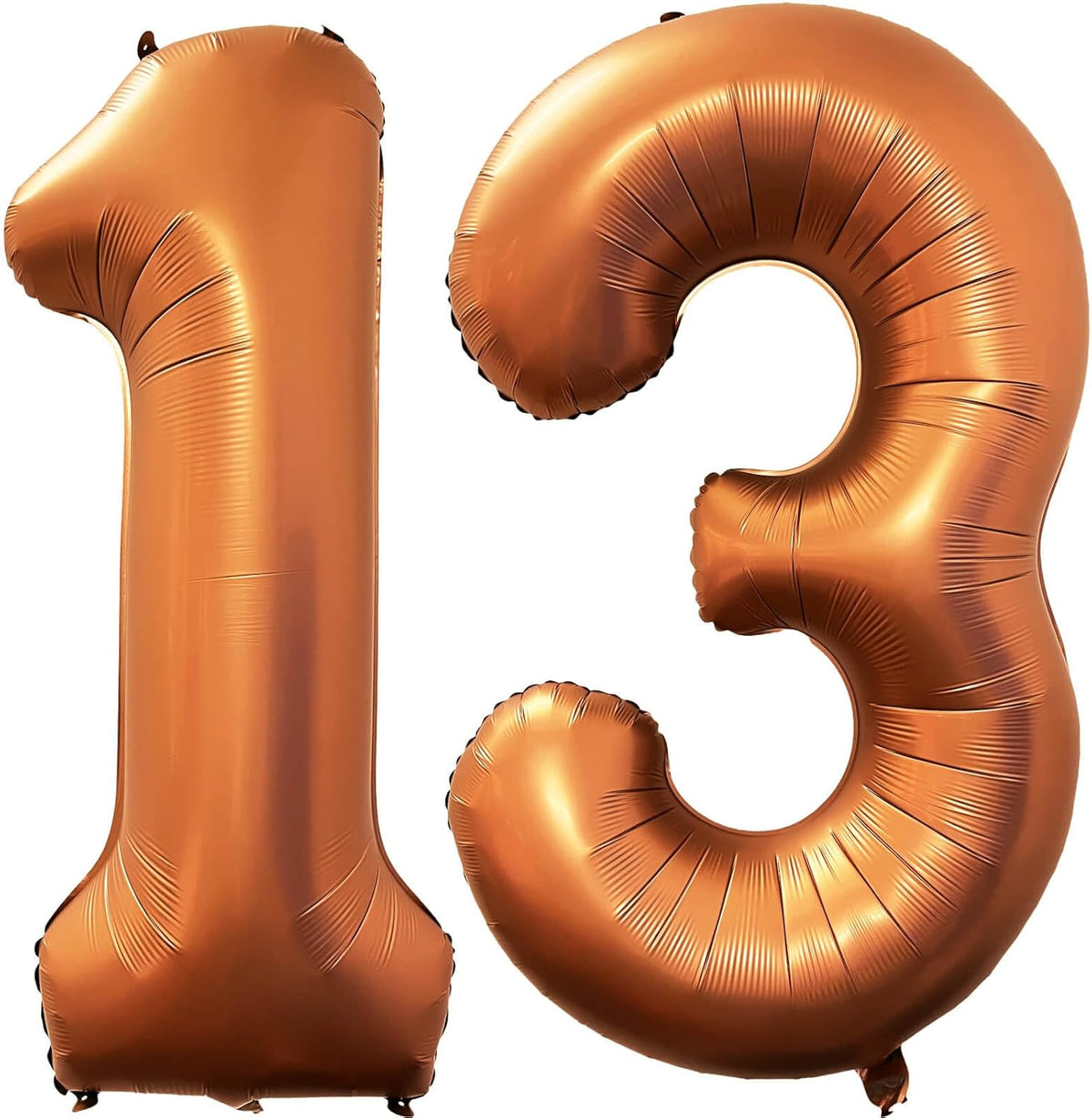 Number 13 Orange Balloons 40 Inch Giant Foil Helium for 13th Birthday Party Supplies 31st