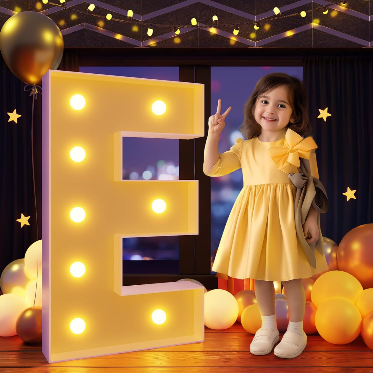 Marquee Letters 3 Feet Tall Large Light Up Letters E Happy Birthday Decorations Wedding Engagement