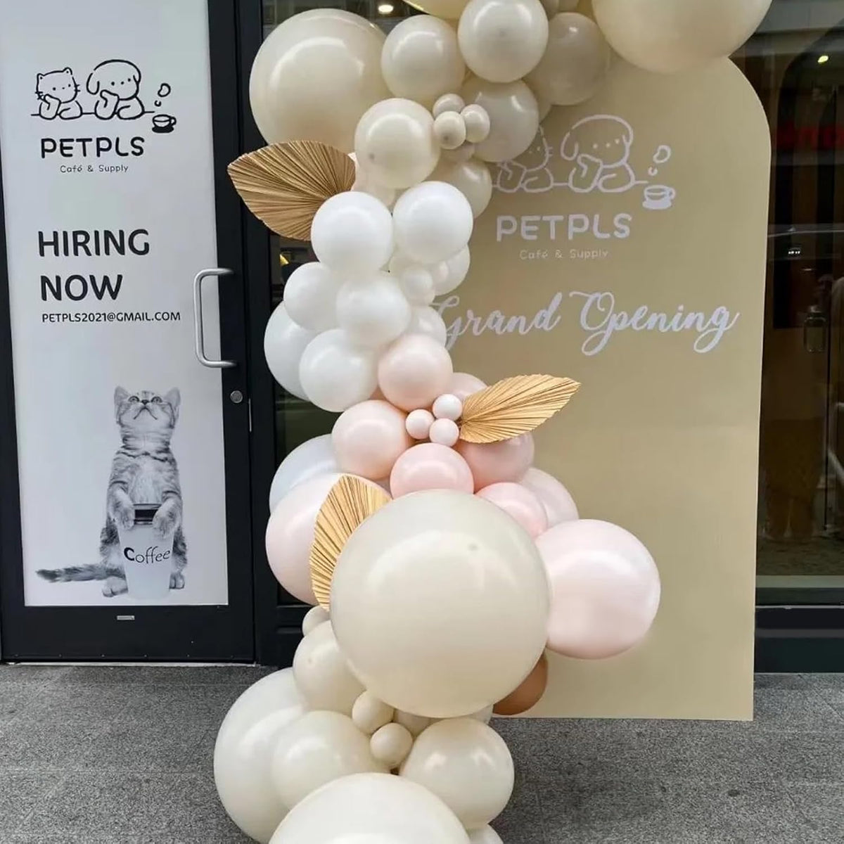 90pack Ivory Balloons Different Size 18/12/10/5 Inch Ivory White Balloon Garland Arch Kit for