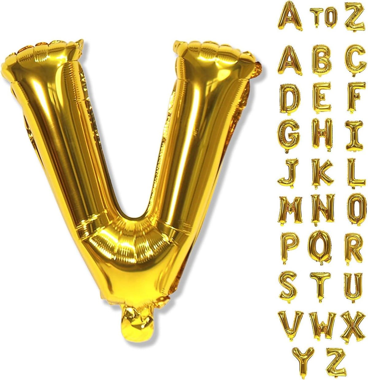 Gold Alphabet Balloons, 40 Inch Custom Name Balloons, Self Inflating Helium Foil Letters for Men