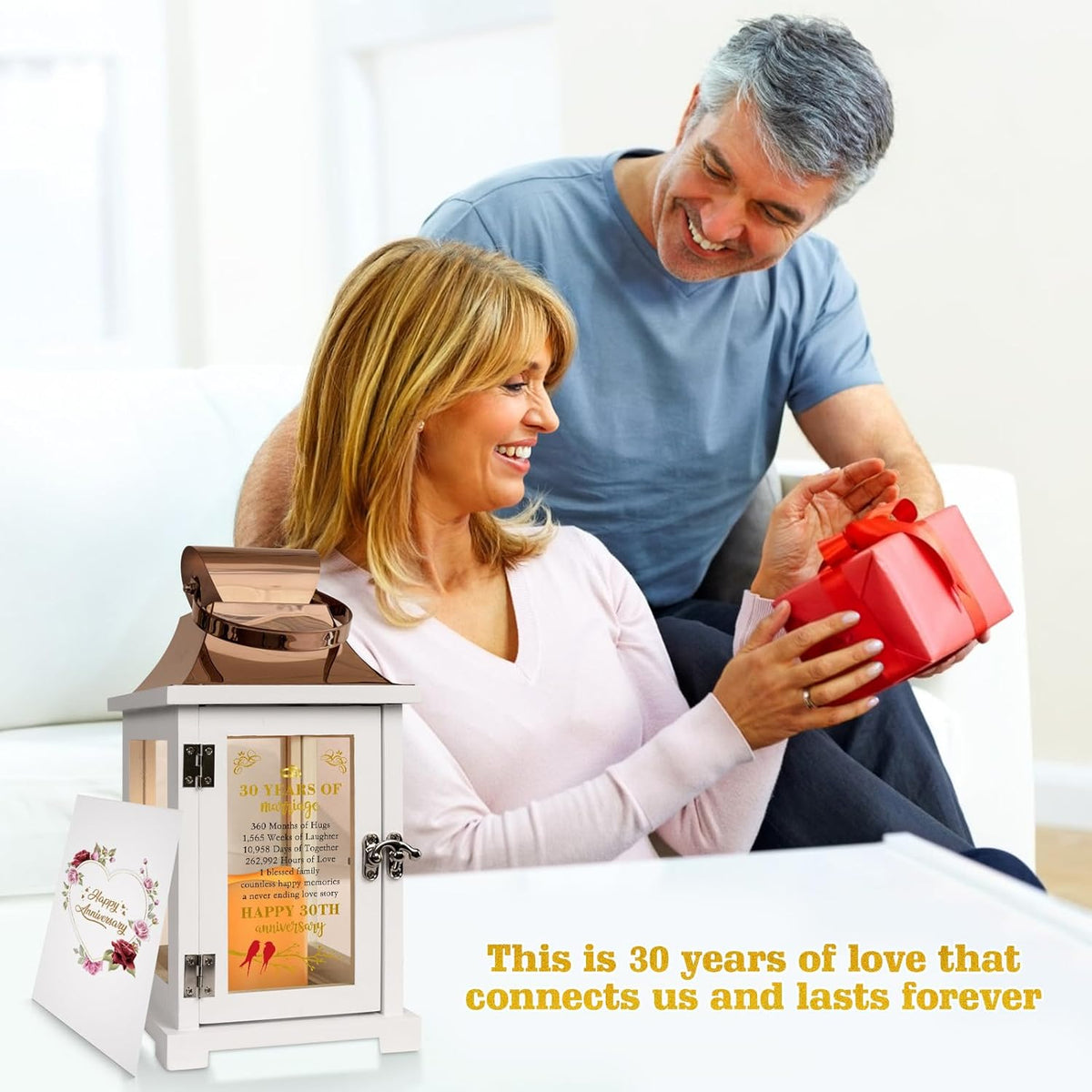 30th Wedding Anniversary Lantern 30th Anniversary Wedding Gifts for Couple Parents Grandparents