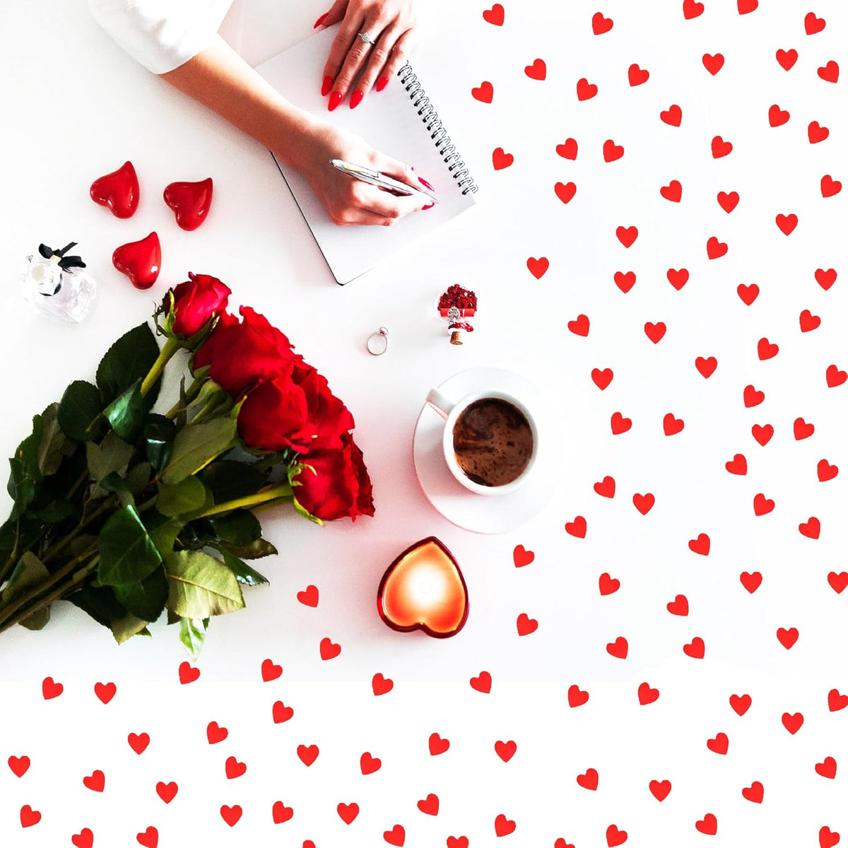 Confetti Heart Metallic Confetti Table Sprinkles or DIY for Valentine's Day Wedding Birthday