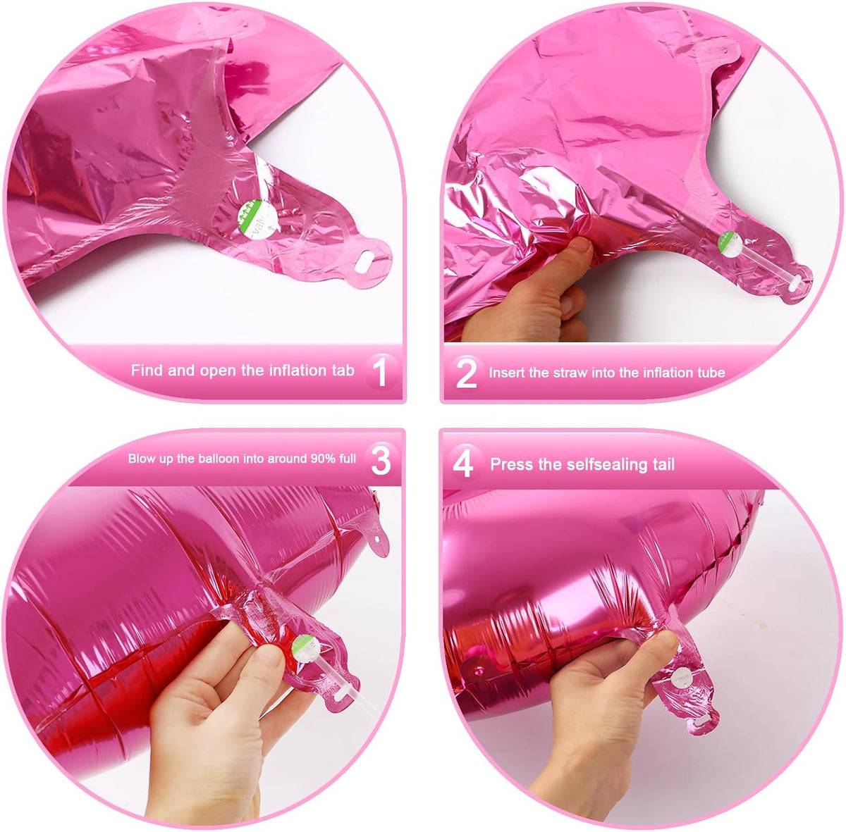 Pink Foil Number 8 Balloon 40 Inch, Helium Mylar Eight Number 8 18 28 38 48 58 80 88 Birthday