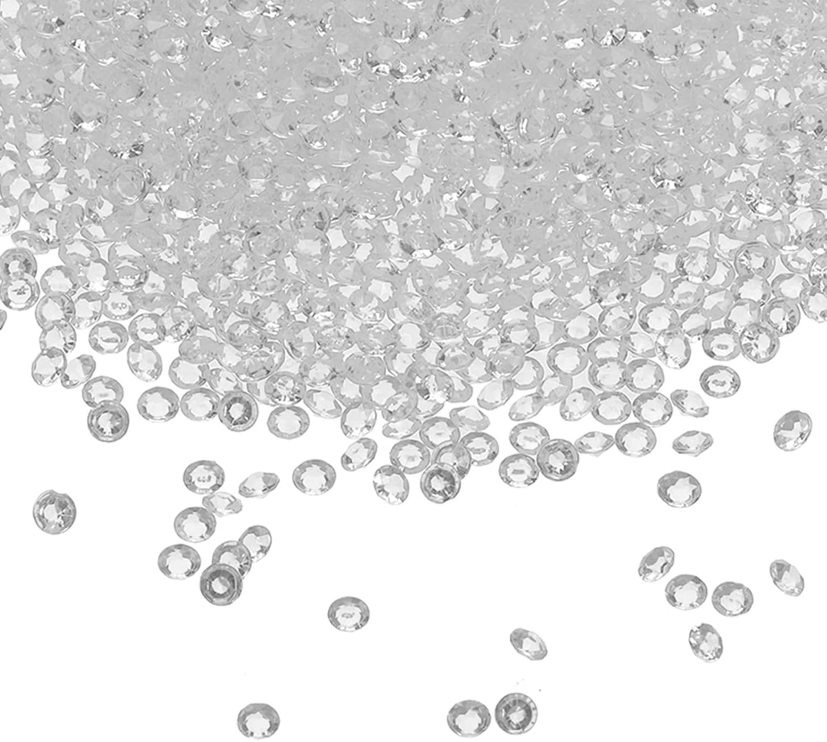 PATIKIL 10000 Pcs Wedding Table Scatter Confetti Crystals 4.5mm Acrylic Diamonds Vase Fillers Gems