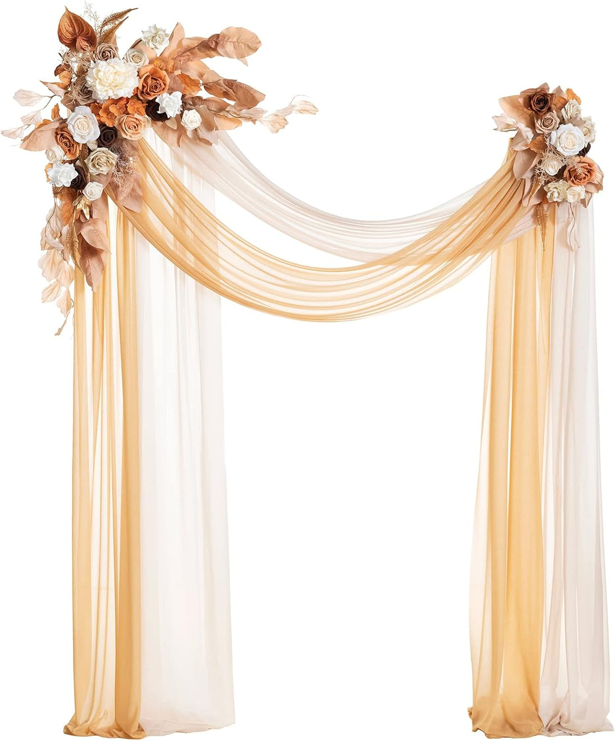Ling's moment Boho Wedding Arch Flowers Kit Pack of 4, 2pcs Hanging Artificial Floral Arrangement