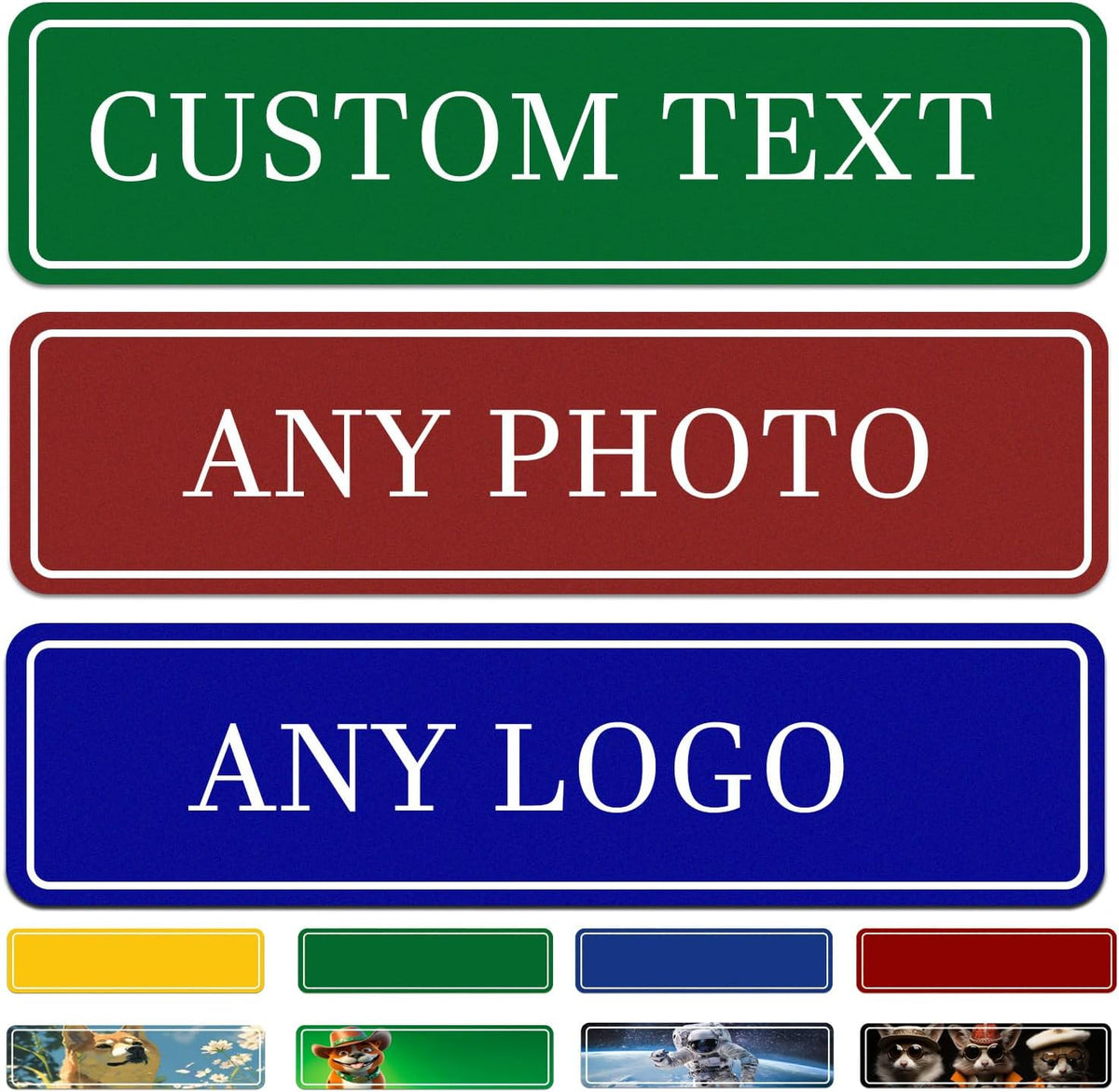 Custom Sign, Personalized Metal Signs with Your Text, Photo, Customized Signs for Office Business