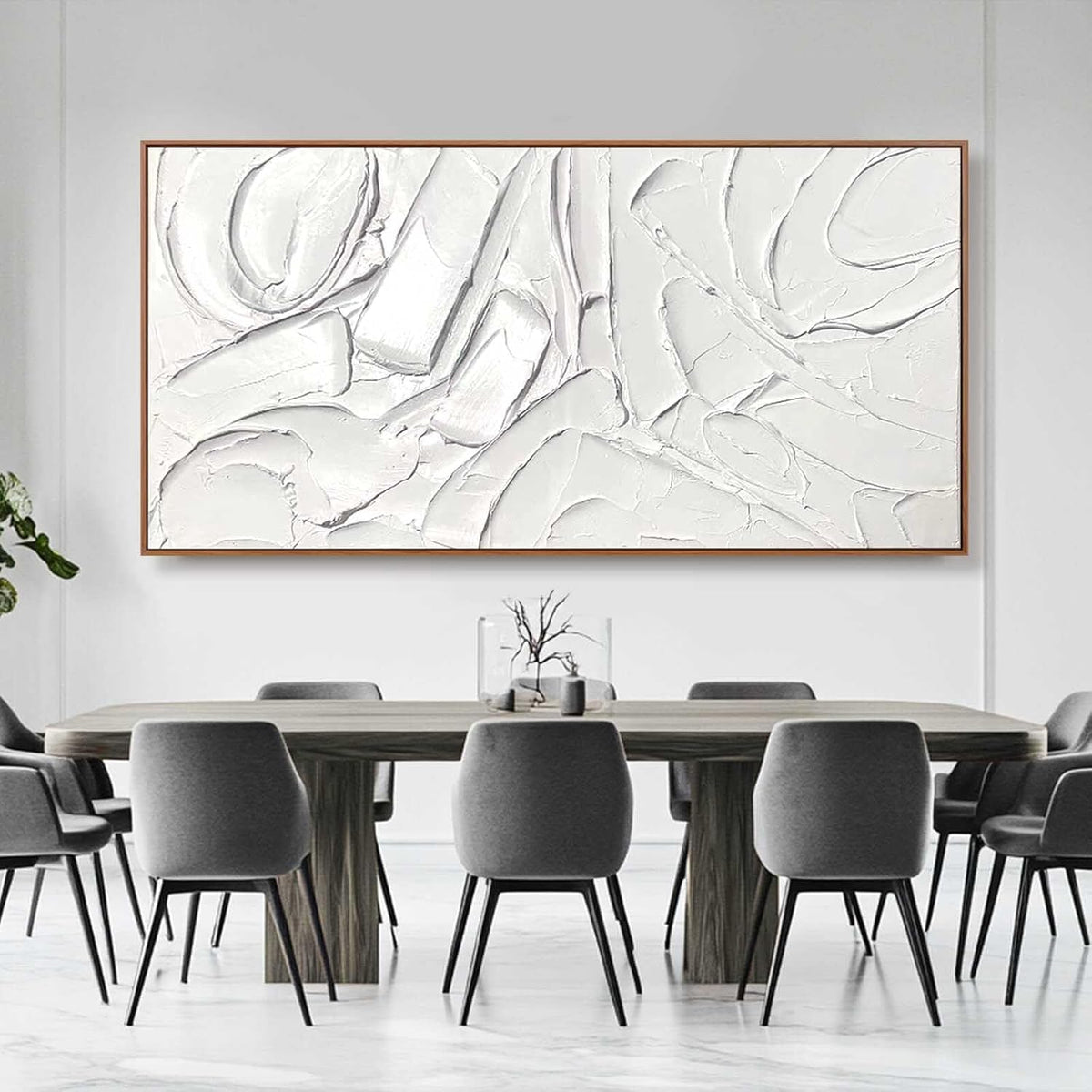 XIANSHOU Abstract Canvas Wall Art Simple Wall Pictures Textured Wall Decor 36"x70" Wall Decorations