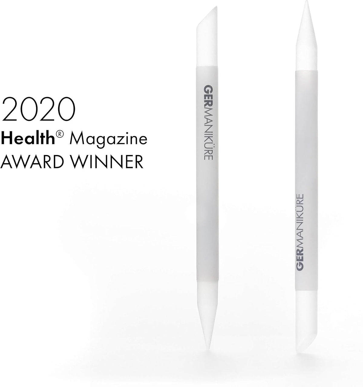 GERMANIKURE 2 Pc Glass Bundle - Crystal Glass Cuticle Stick & You are Amazing Nail File in Suede