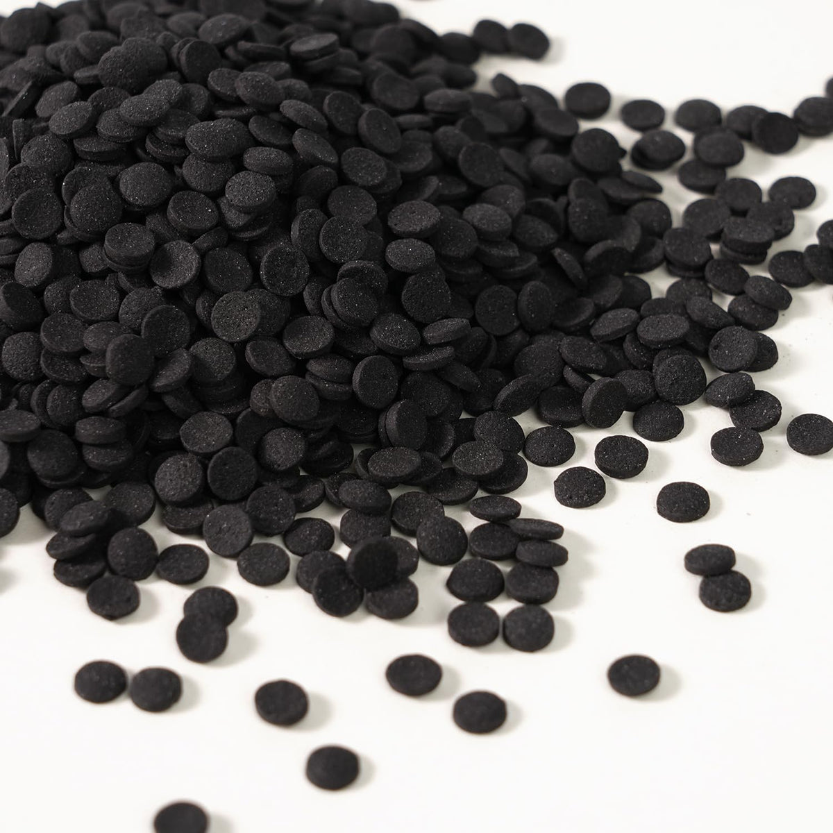 Black Sprinkles, Black Confetti Sprinkles for Cake Decorating, Round Sprinkle for Cupcakes, Ice