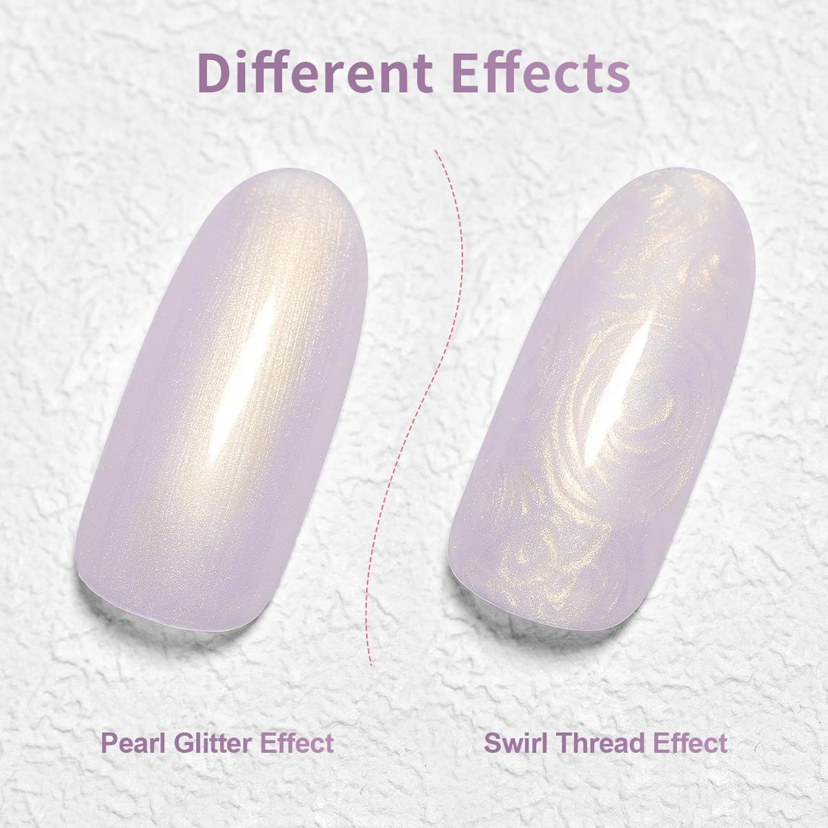 RARJSM Pearl Gold Gel Liner Nail Art Pearlescent Milky Light Purple White Golden Shell Glitter