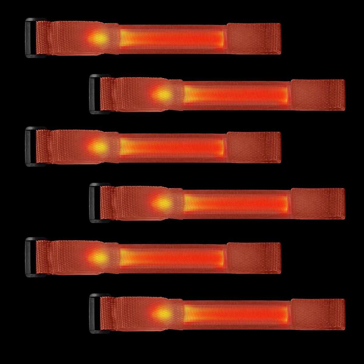 M.best 8pcs LED Light Up Bracelets Glow Flashing Wristbands Glow in The Dark Party Supplies for