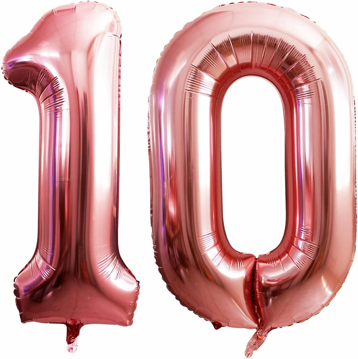 GOER Number 10 Balloons for 10th Birthday Party Decorations,42 Inch Jumbo Foil Helium Balloons for