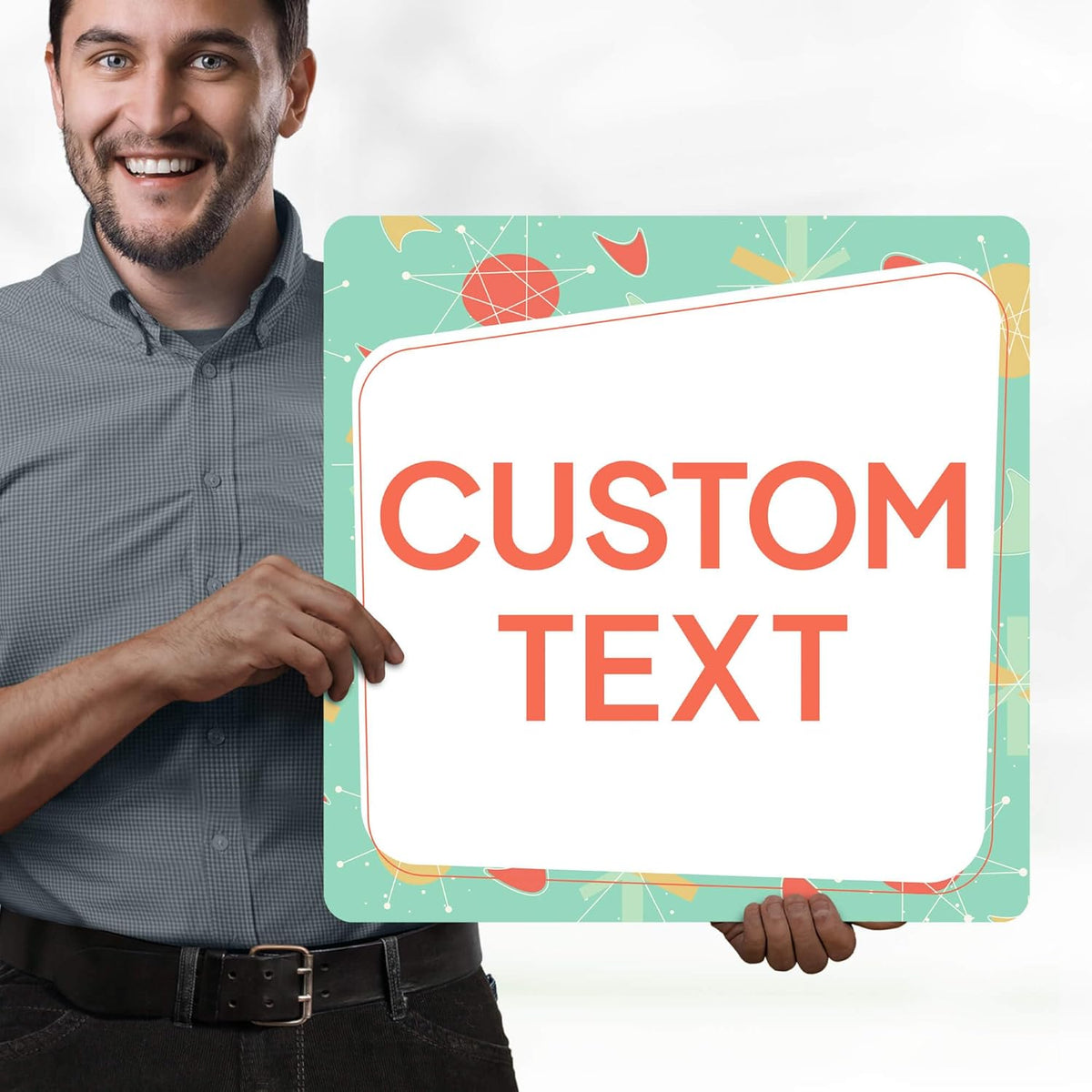 Custom Sign, Custom Street Sign, 11 Font Colors, 13 Font Styles, 4 Hole Options, 22 Sizes, 18x18