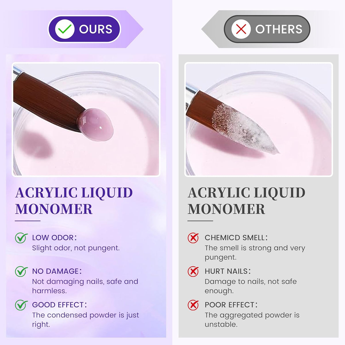 AIJIMEI Acrylic Liquid Monomer for Long Lasting 40ml Acrylic Liquid Professional Nail Art Supplies
