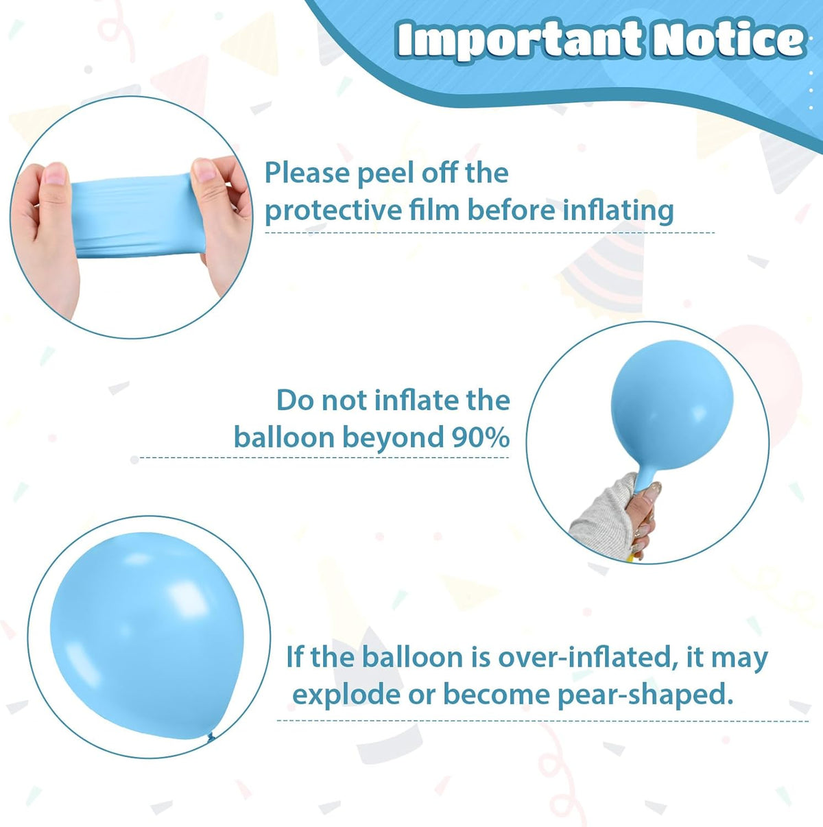 Ocean Themed Balloons, Macaron Light Baby Sea Blue Teal Transparent Balloons for Boy Girl Ocean