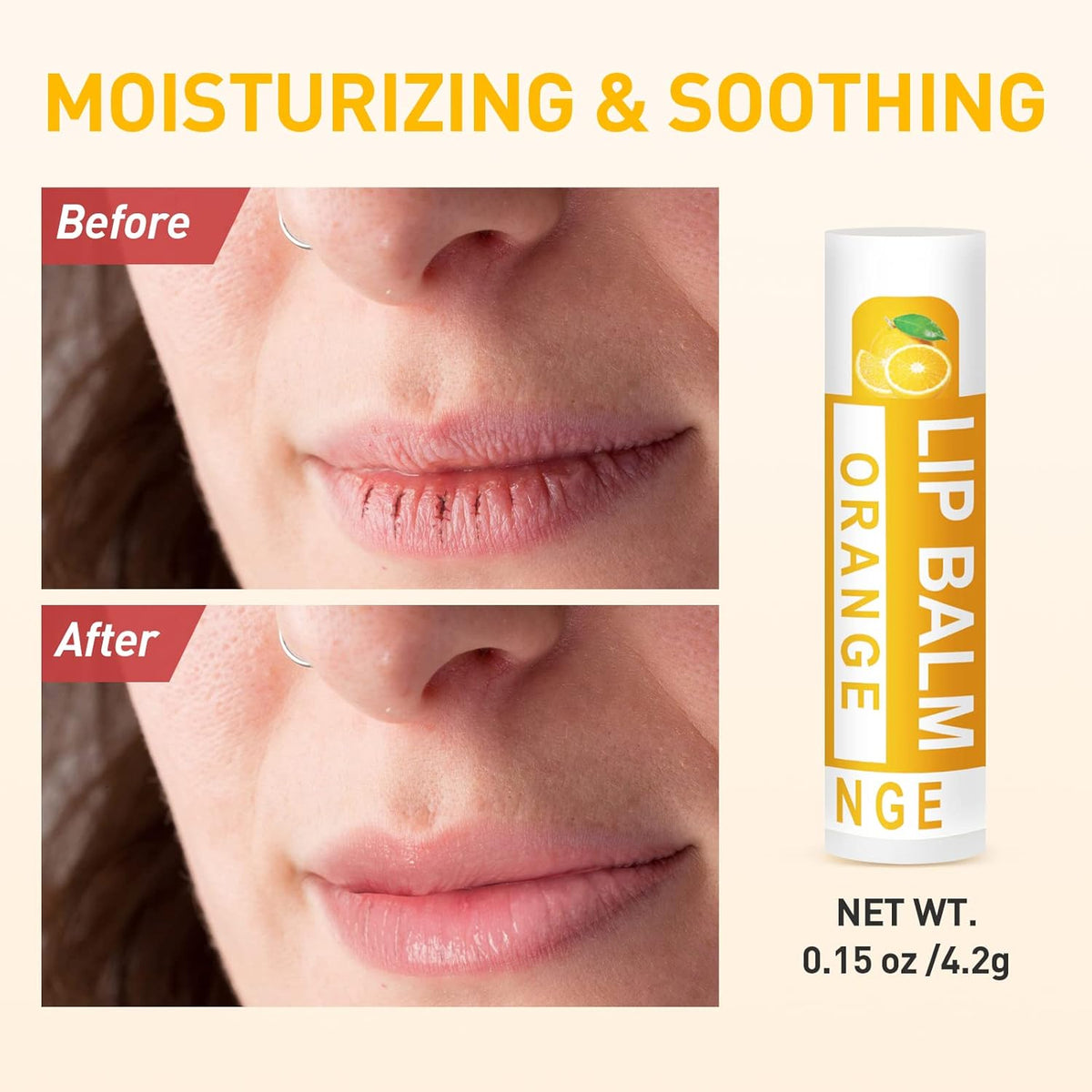DMSKY Natural Lip Balm Bulk 60 Pack, Moisturizing Lip Balm with Vitamin E and Coconut Oil, Lip Care
