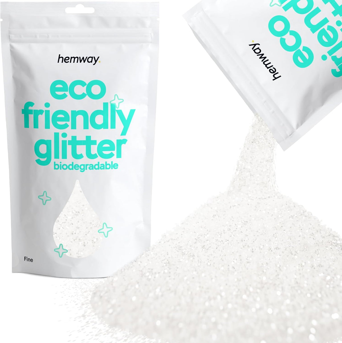 Hemway Biodegradable Glitter Eco Friendly - 100g/3.5oz Bio Cosmetic Safe Sparkle Vegan for Face