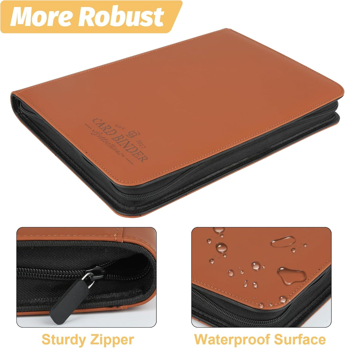 Trading Card Binder, Card Collection Binder Album Folder with 540 Side Loading Pockets, 9 Pocket