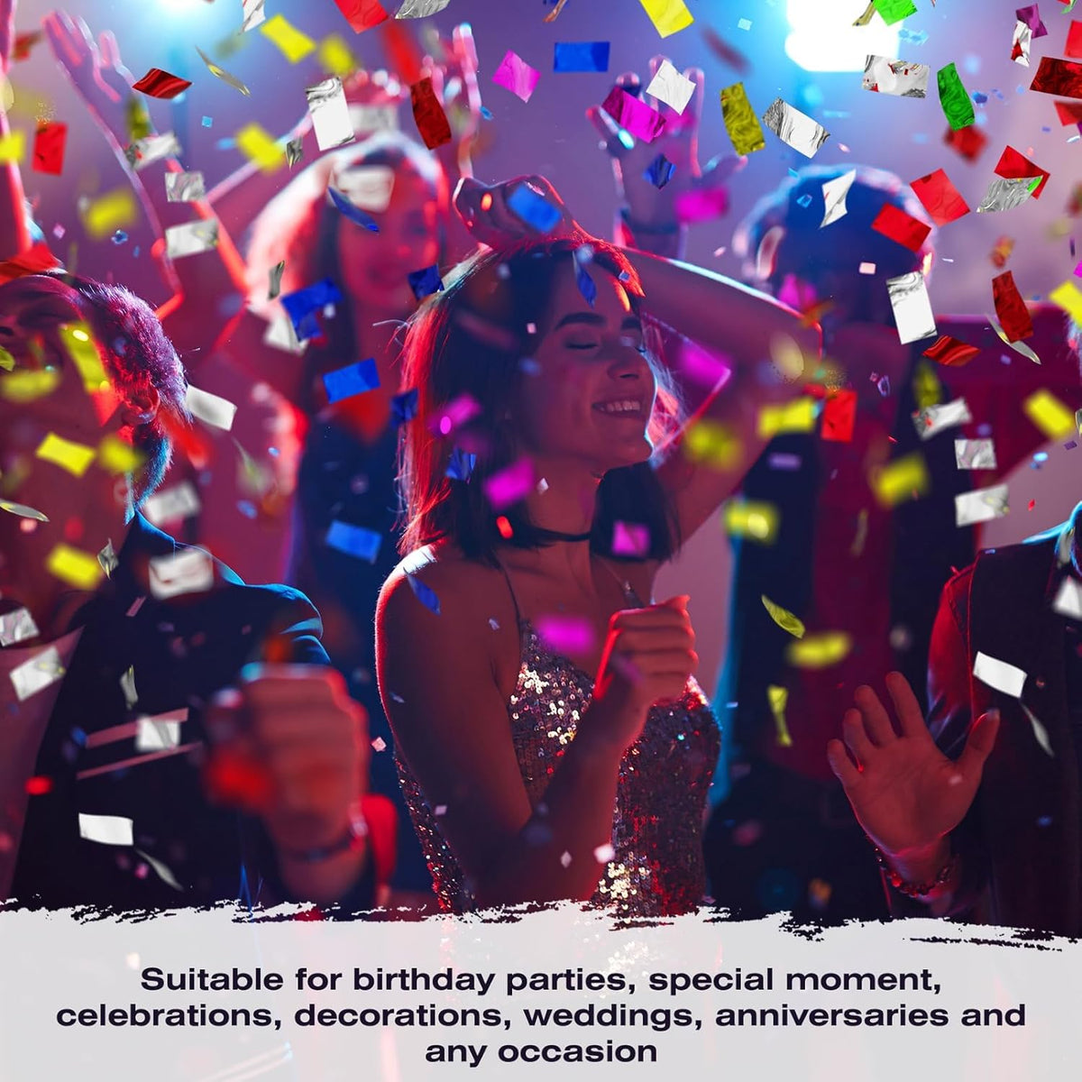 Colorful Tissue Paper 2.2 lb Rectangle Confetti Great for Birthday