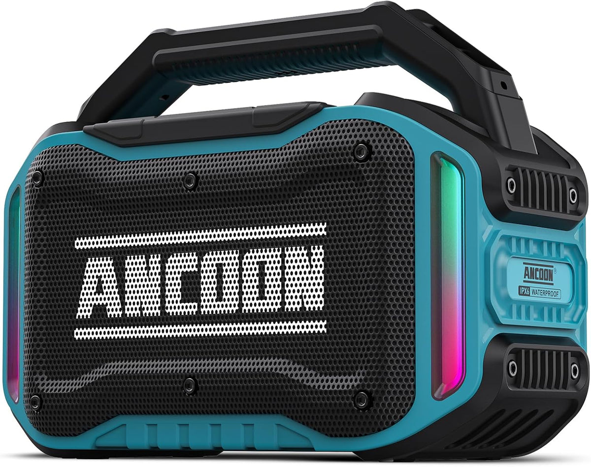 Speakers Bluetooth Wireless: 80W(Peak) Loud Speaker with Bass, 20H Playtime, IPX6 Waterproof, Large