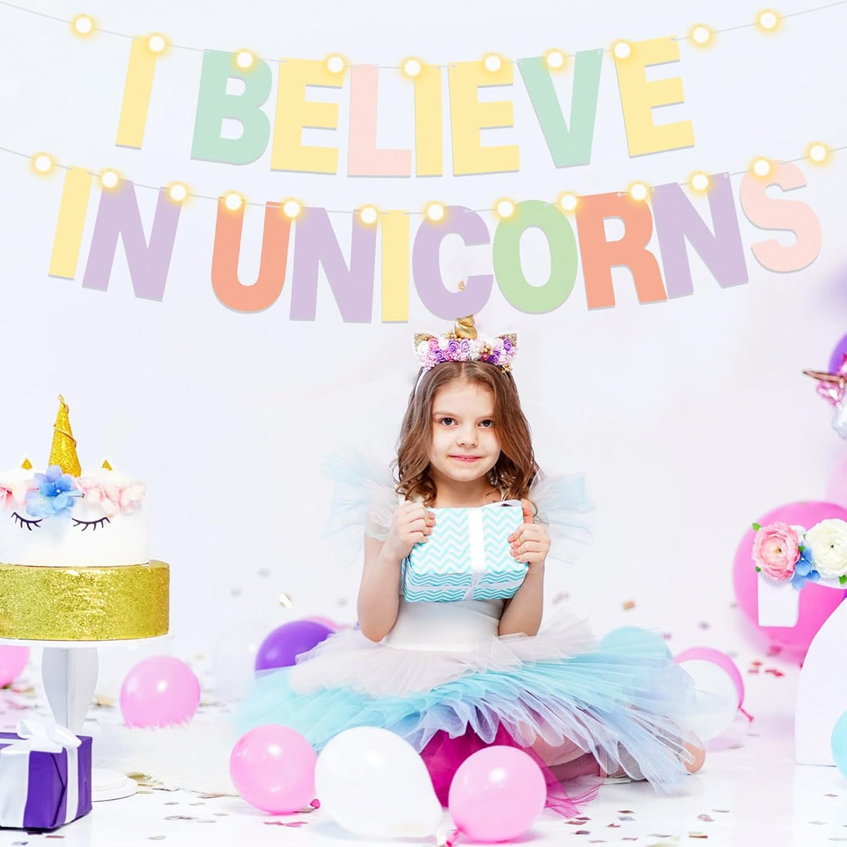 TaoBary 112 Pcs DIY Letter Custom Banner Glitter Customizable Banner Kit Including 107 Letters and