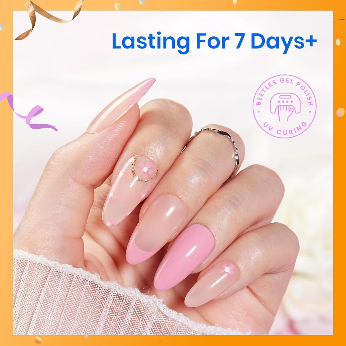 Beetles Peel Off Gel Base Coat for Gel Nail Polish: 15ml Peel Off Base Coat, Soak Off-Free Easy
