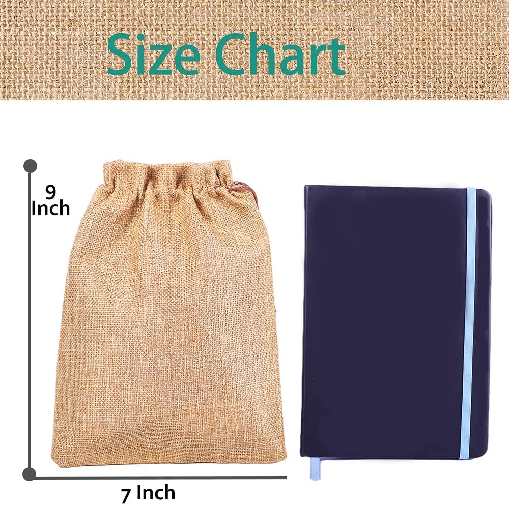 LYSXP 50PCS Burlap Bags with Drawstring，7x9 Inch Drawstring Gift Bag Jewelry Pouches for Wedding