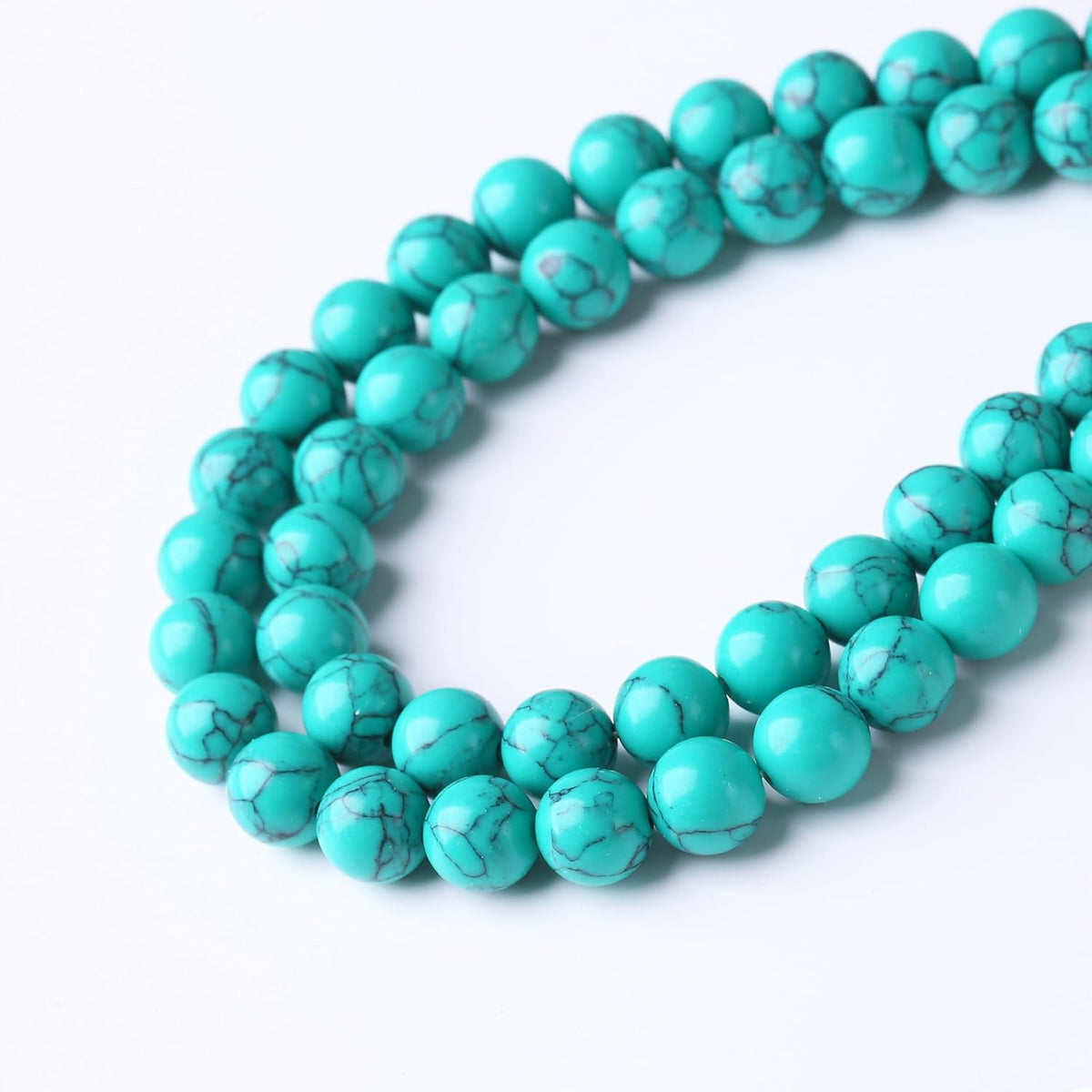 Natural Turquoise Stone Beads Gemstone Round Crystal Energy Jade Beads Stone Beads for Jewelry