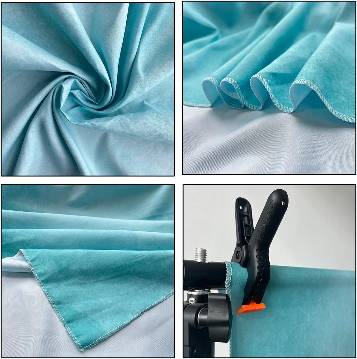 6x9ft Aqua Abstract Solid Photography Backdrops Gradient Portrait Photo Booth Background for