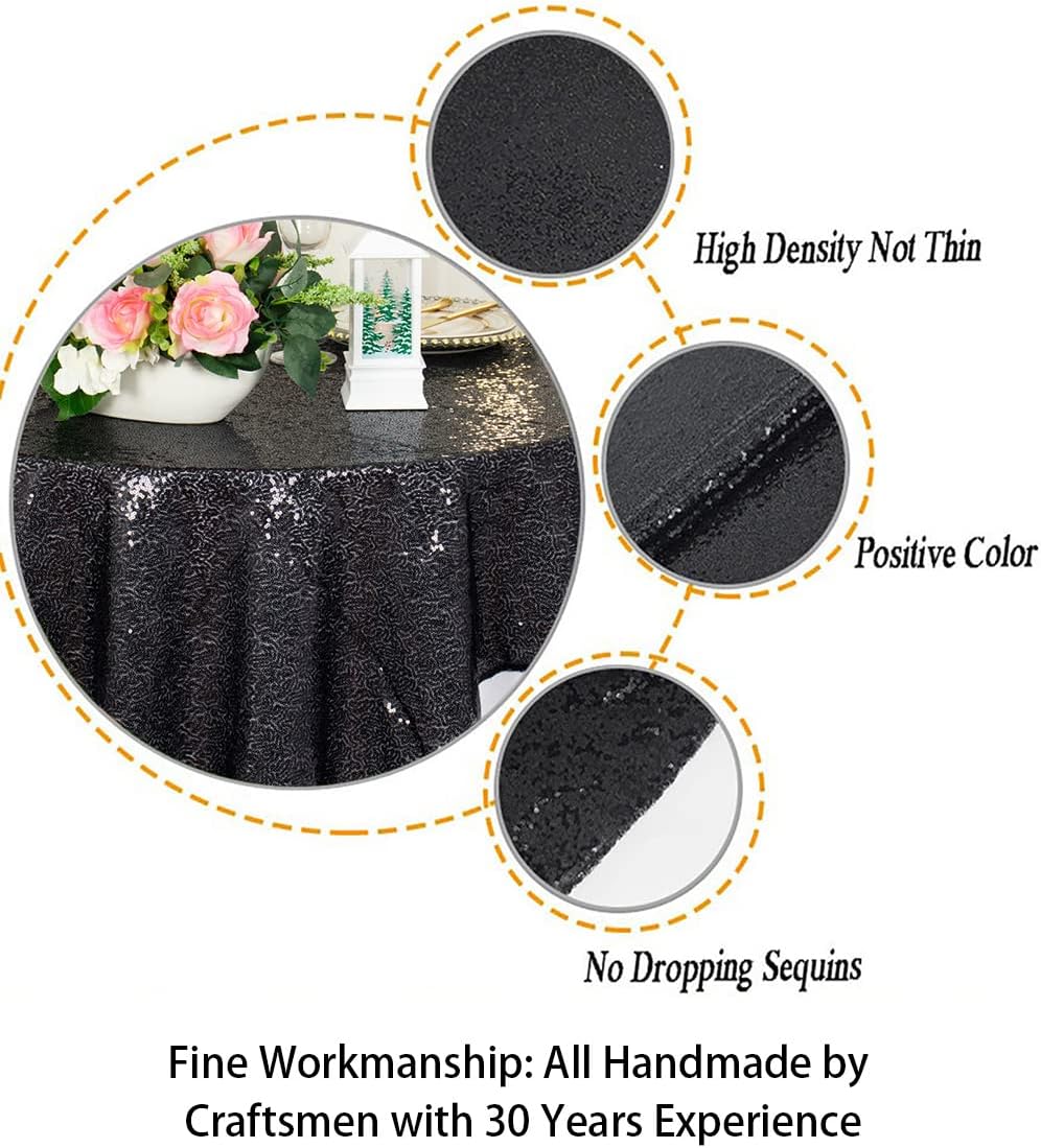 ShinyBeauty Sequin Tablecloth Table Linen Table Cover Table Overlays for Wedding Party Decor