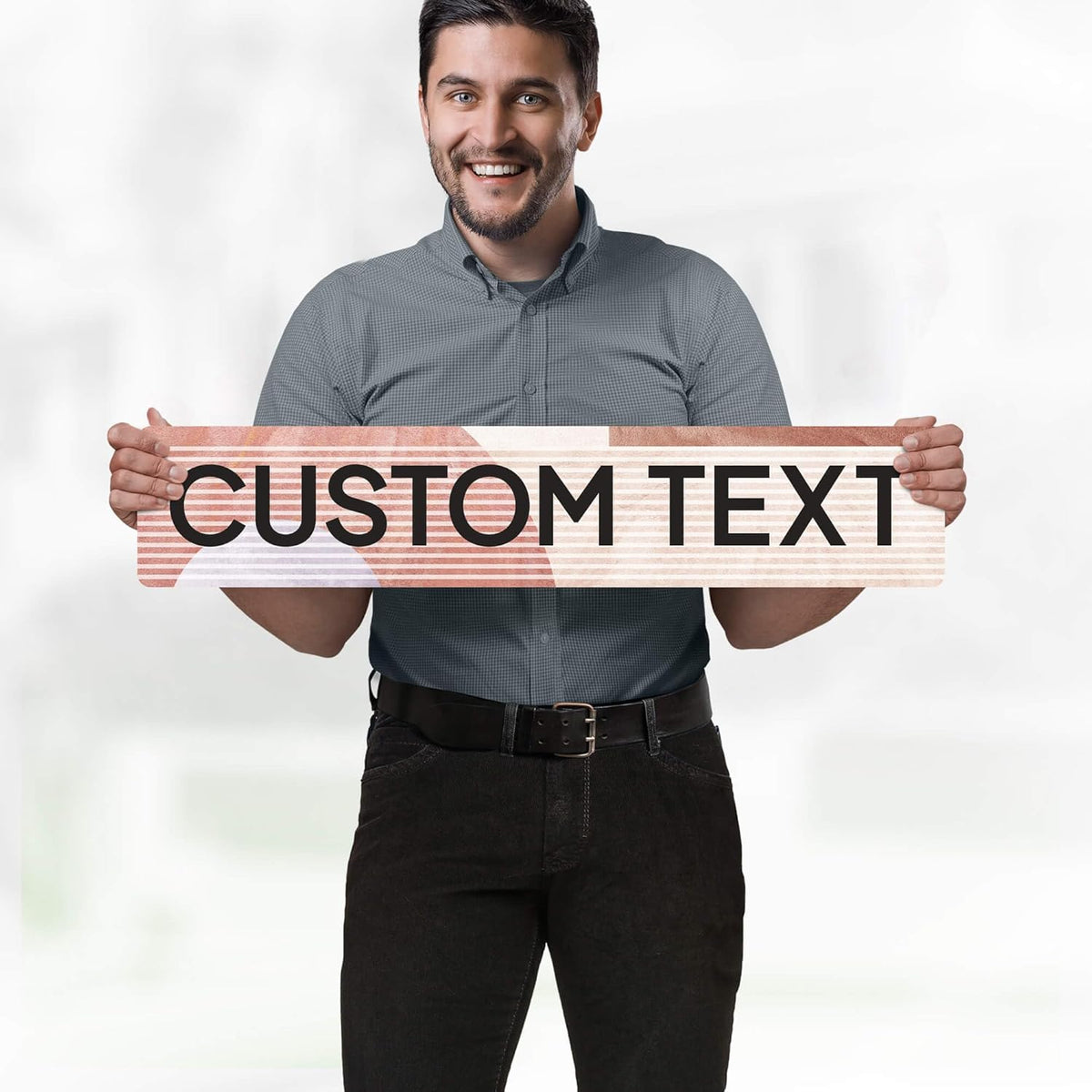 Custom Sign, Custom Street Sign, 11 Font Colors, 13 Font Styles, 4 Hole Options, 22 Sizes, 6x30