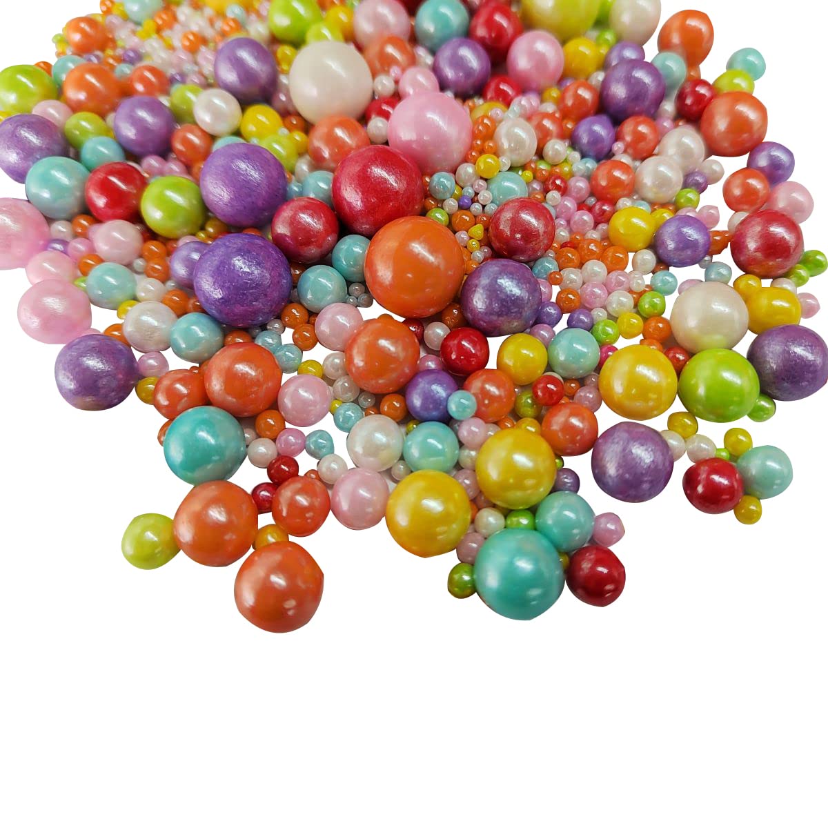 Edible Multicolor Sugar Pearls Candy Sprinkles 120G/ 4.23Ounce Baking Cake Sprinkles Cupcake and