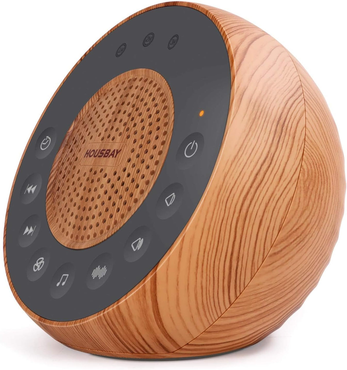 Housbay White Noise Machine with 31 Soothing Sounds, 5W Loud Stereo Sound, Auto-Off Timer