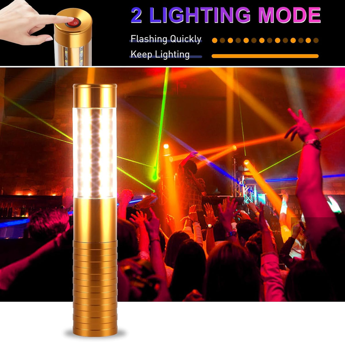 WILON Bottle Service Lights Rechargeable Bottle Service Sparklers Reusable Handheld Girl Lights LED