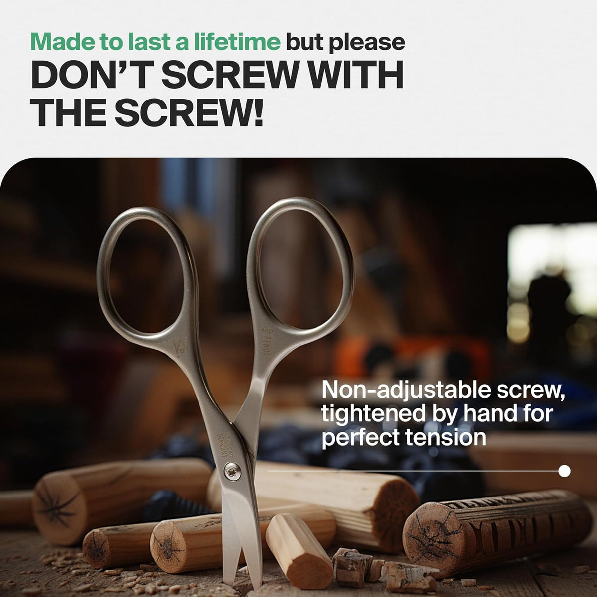 GERMANIKURE Tower Point Cuticle Scissors Grooming Scissors FINOX Stainless Steel Professional Nail