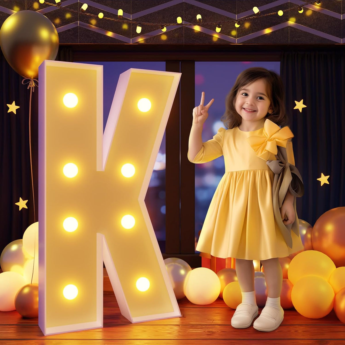 Marquee Letters 3 Feet Tall Large Light Up Letters K Happy Birthday Decorations Marry Me Engagement