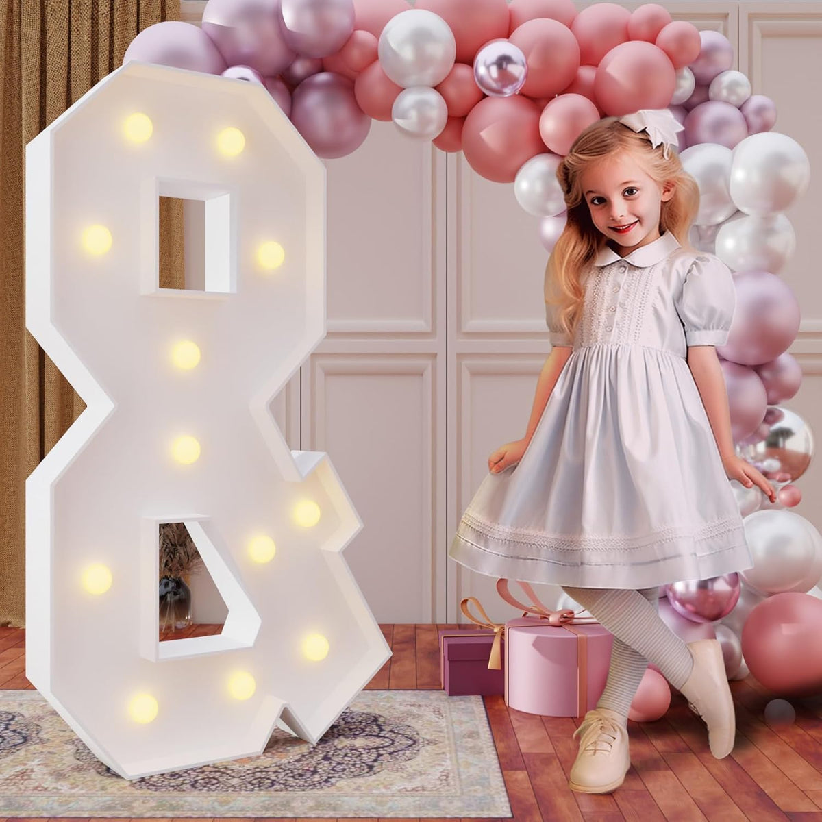 imprsv 4FT Marquee Light Up Letters for Birthday Party Decorations Large Marquee Letters for