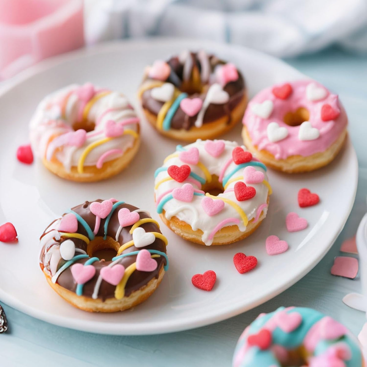 Edible Heart Sprinkles,Red Pink White Heart Shapes Mix,Sugar Sprinkles for Decorations Baking,Cake