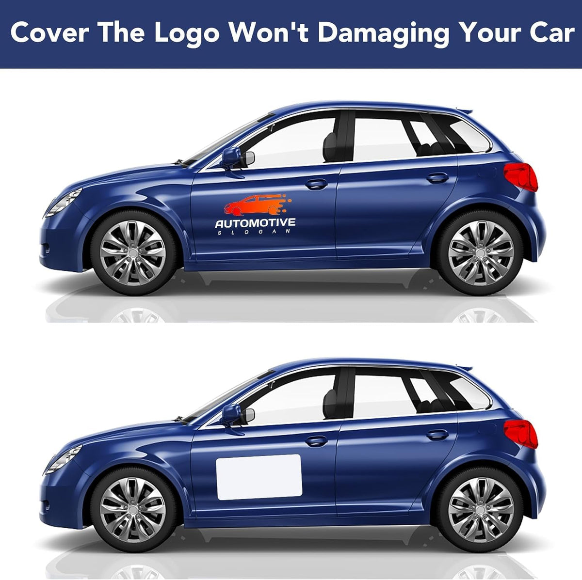 DIYMAG 4Pcs Blank Car Magnets,17x12 Inch Car Door Magnets Set Signs Rounded Corners Flexible