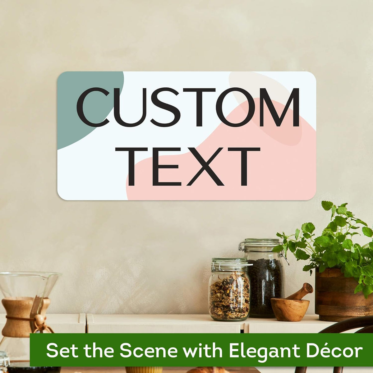 Custom Sign, Custom Street Sign, 11 Font Colors, 13 Font Styles, 4 Hole Options, 22 Sizes, 9x18