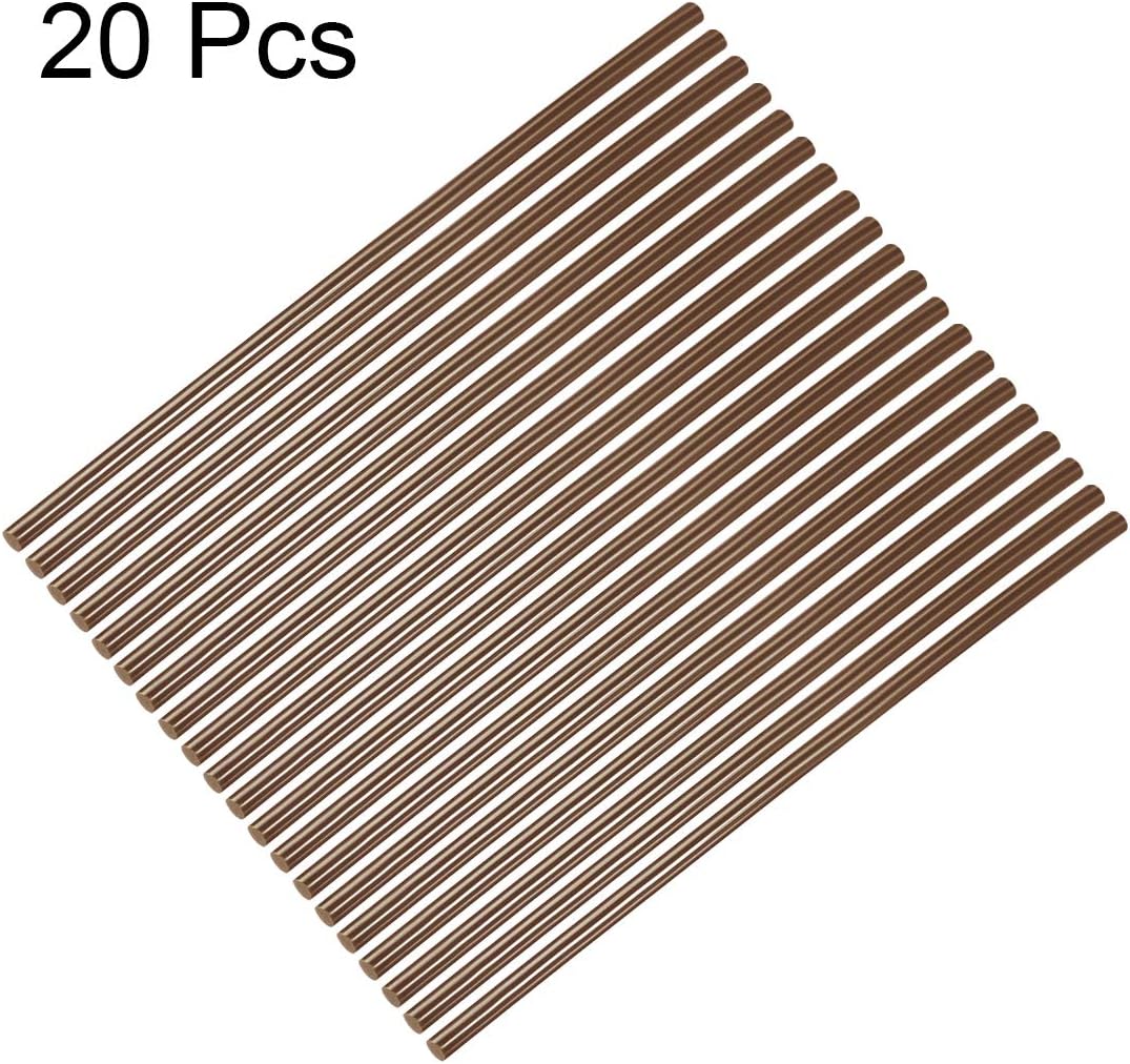 uxcell 20pcs Hot Glue Sticks for Glue Gun 7mm/0.28-inch x 10-inch Mini Hot Melt Adhesive Glue Stick