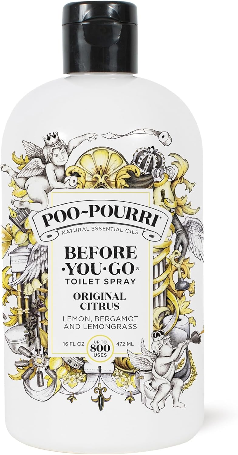 Poo-Pourri Before-You-Go Toilet Spray Refill, Original Citrus, 16 Fl Oz, Up to 800 Uses, Bathroom