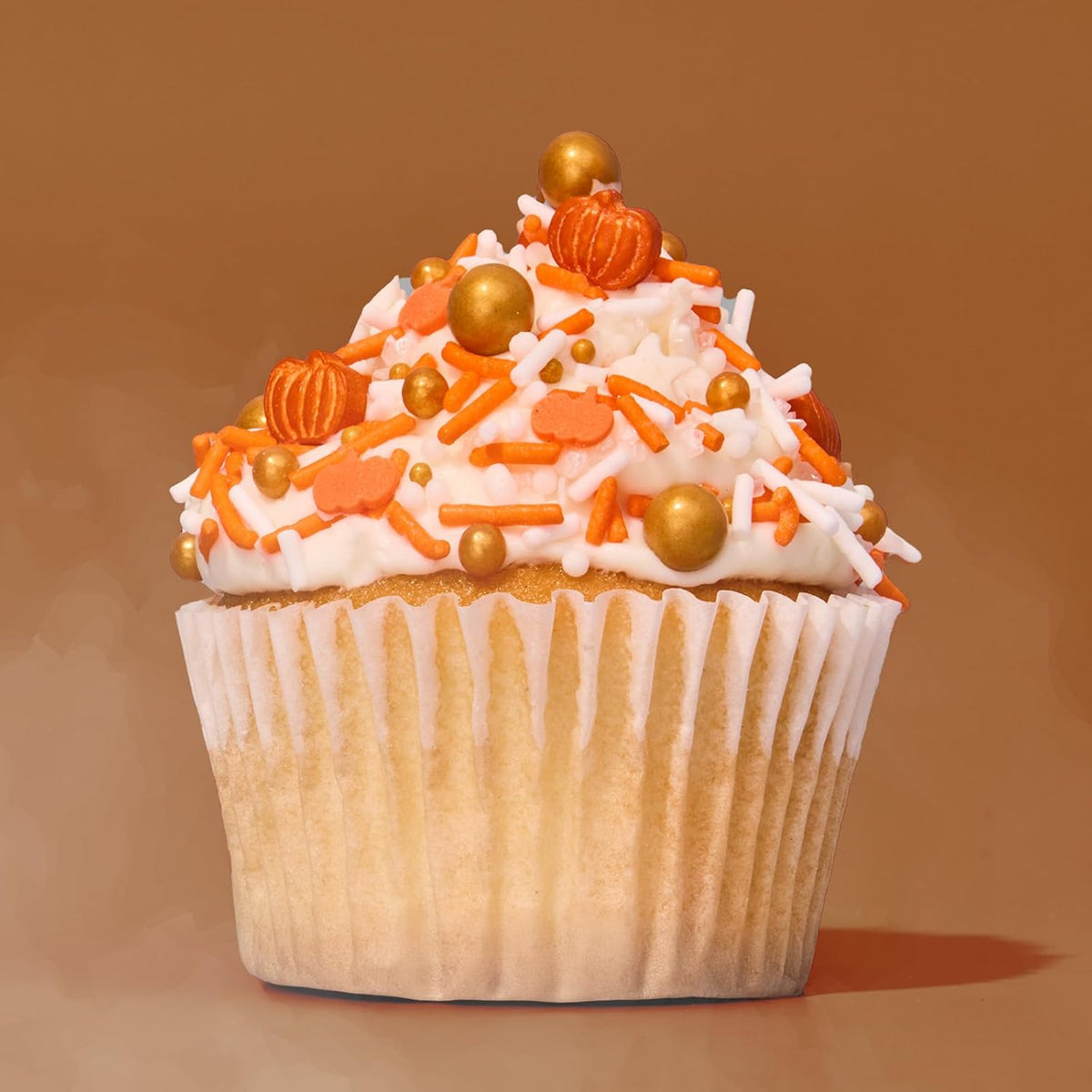 Fancy Sprinkles Limited Edition Fall and Halloween Harvest Glow Crunchy Sprinkles in White and