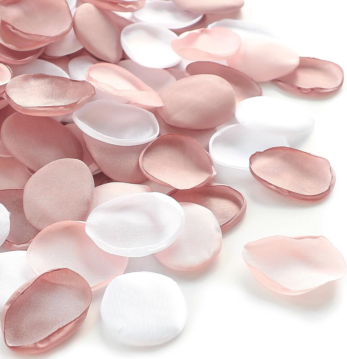 Floroom 500pcs Rose Petals Dusty Rose Blush Faux Silk Flower Petals for Wedding Flower Girl Basket