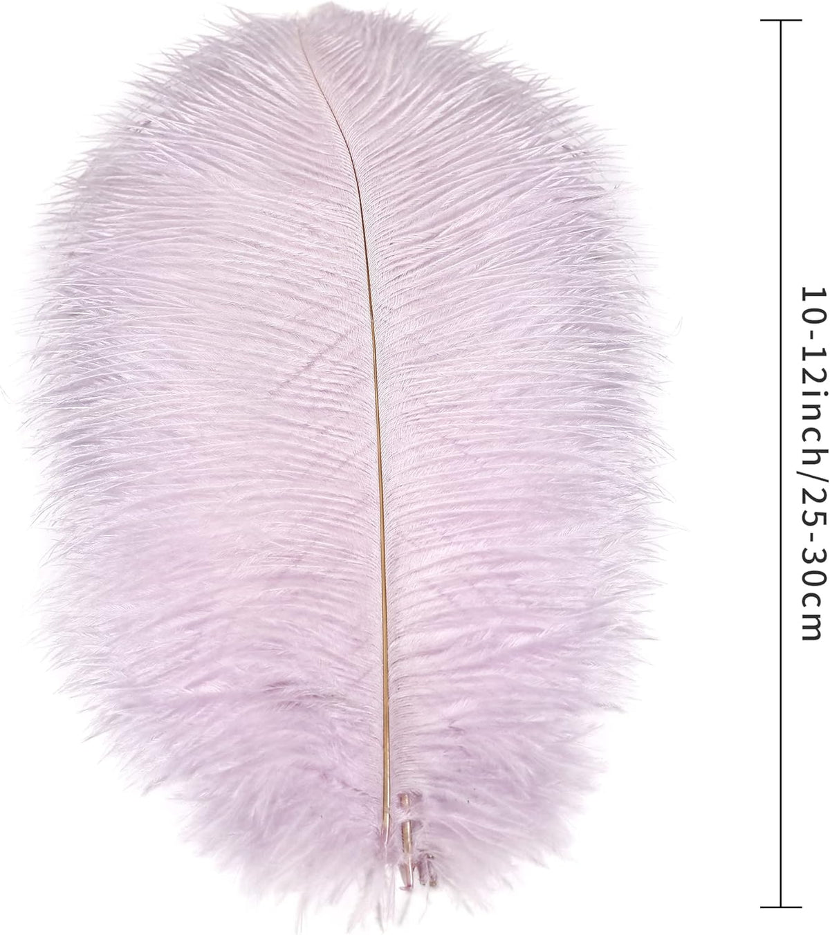 Ballinger Light Purple Ostrich Feathers - 24Pcs 10-12inch Lavender Feathers for Party