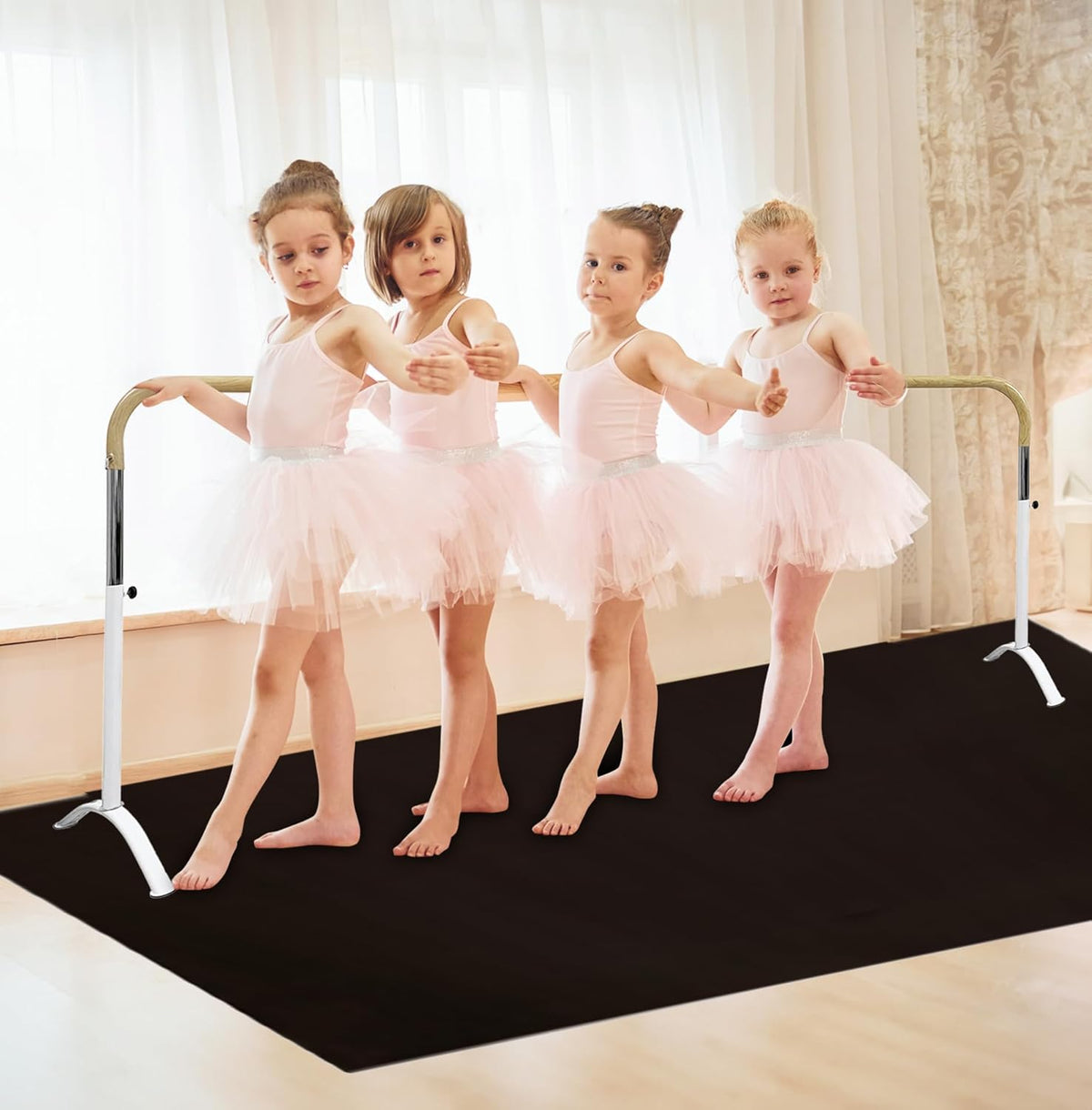 Marley Dance Floor- Ideal for Ballet, Jazz, Tap, and Party Dancing for All Ages- Non-Slip Dance