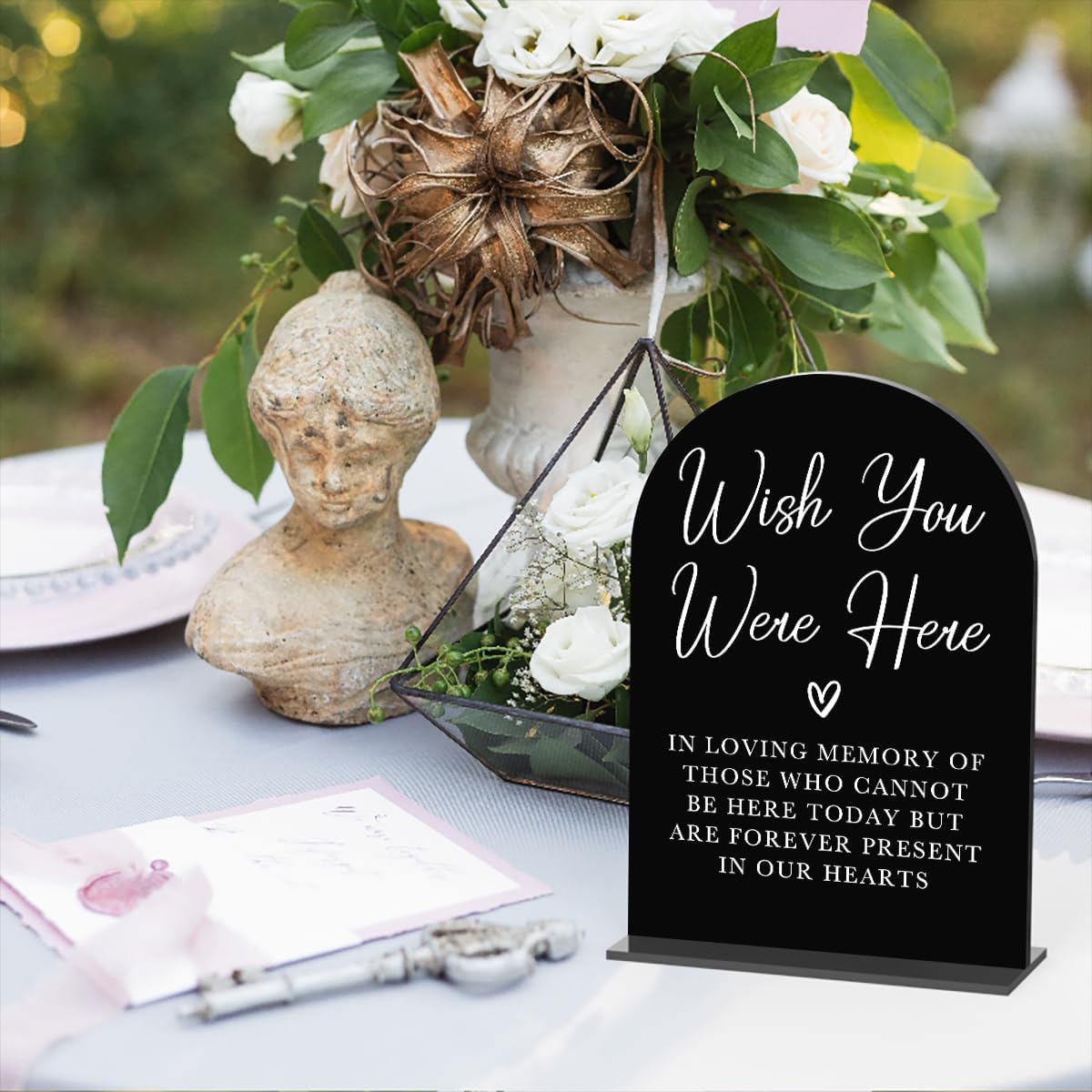 Acrylic Wedding Sign Wedding Signs for Ceremony Wish You Were Here Sign for Wedding Modern