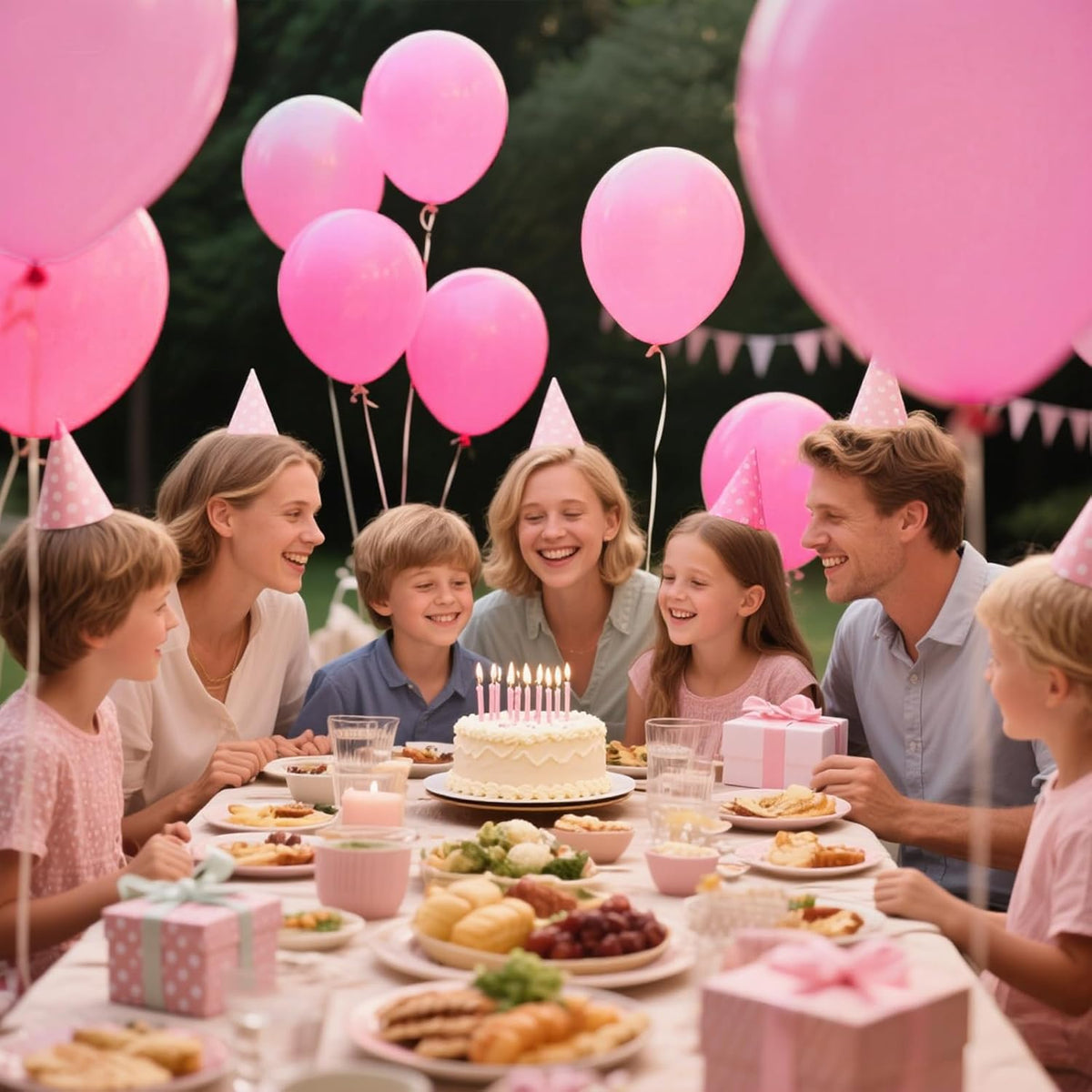 KAWKALSH Pink Balloon 12 Inch, 110pcs Latex Party Balloons Helium Bright Color for Birthday Baby